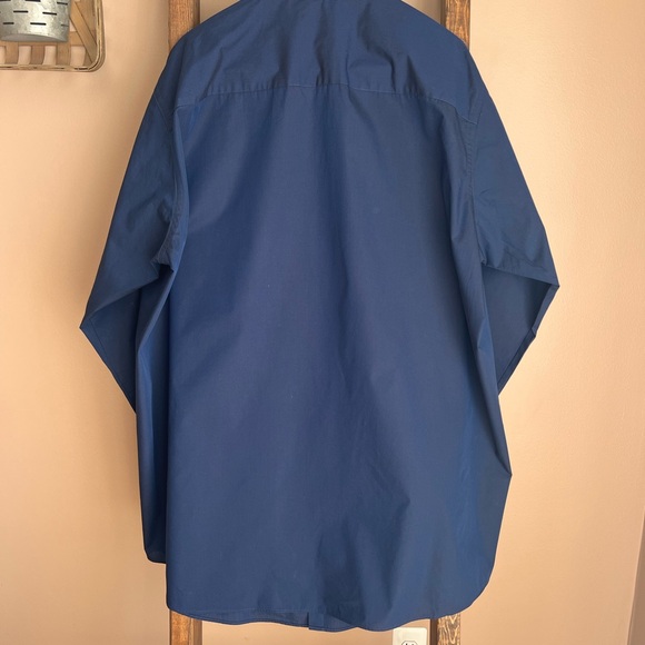 Big & Tall Kenneth Cole Deep Blue Dress Shirt Tall Fit - Picture 3 of 3